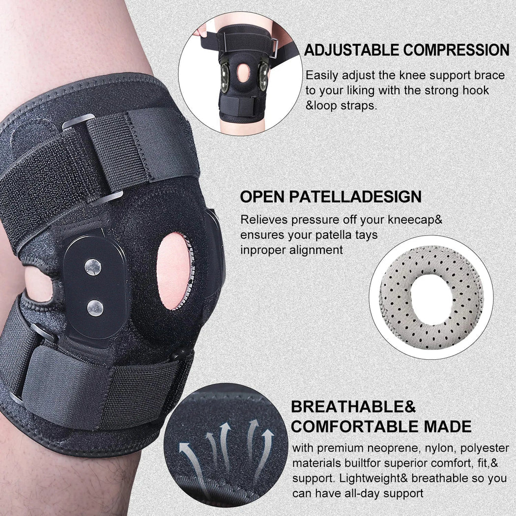 QuikGuard Orteza Kolana | Regulowana, Zawiasowa Stabilizacja 3