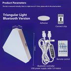 Quora Lampa LED Trójkątna | RGB, Sterowanie Wi-Fi i Bluetooth 0