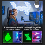 Quora Lampa LED Trójkątna | RGB, Sterowanie Wi-Fi i Bluetooth 4