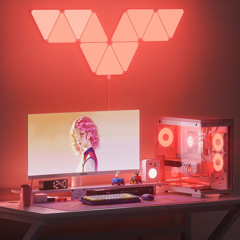 Quora Lampa LED Trójkątna | RGB, Sterowanie Wi-Fi i Bluetooth 6