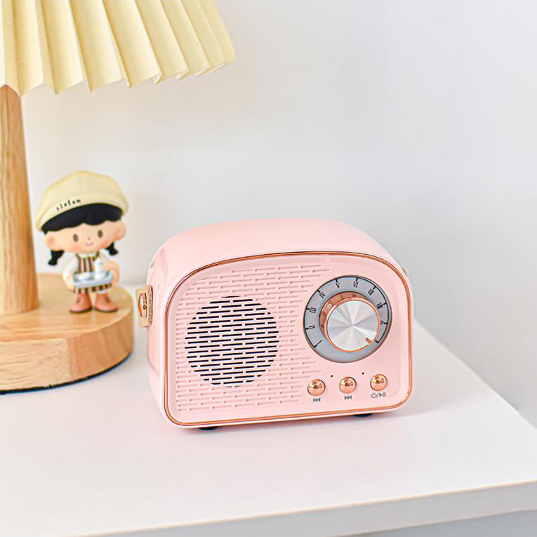 Reno Głośnik Bluetooth Retro | Przenośny Design z Radiem FM 5