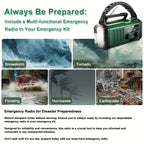 SentryPro Radio Awaryjne | 10 000 mAh, Ładowanie Słoneczne i Ręczne, Radio Pogodowe, Latarka, Alarm SOS 5