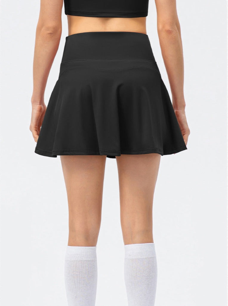 Sienna Women's Sportowa Spódnica | Wysoki Pas, Zintegrowane Spodenki 3