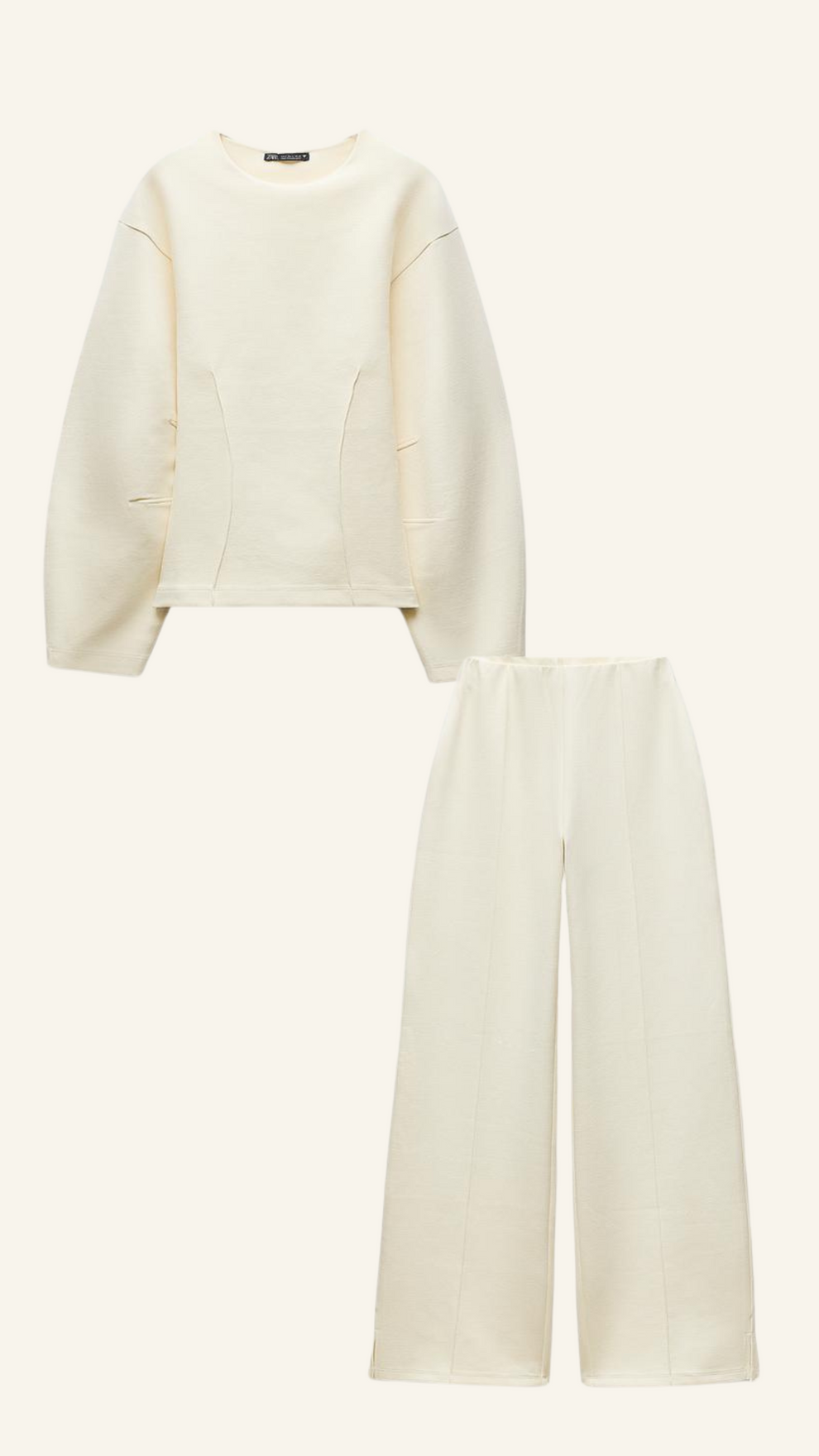 Sophie Women's Two-Piece Set | Breathable Polyester, Oversized Top and Wide Leg Pants 0