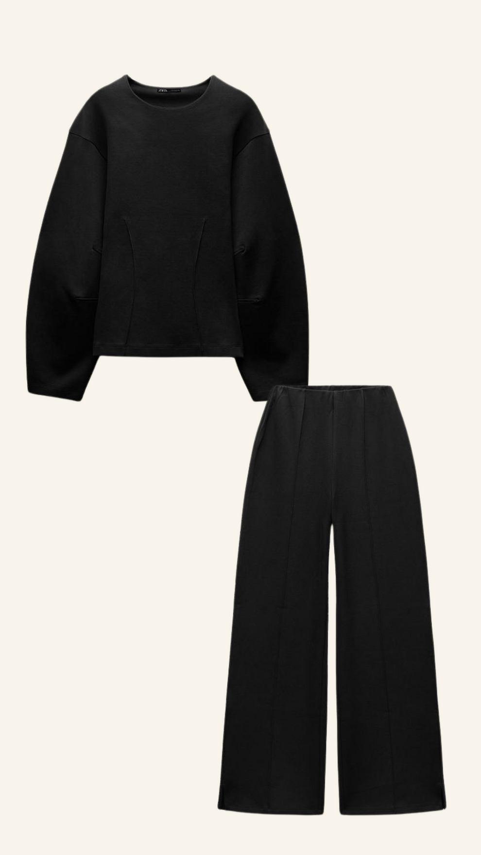 Sophie Women's Two-Piece Set | Breathable Polyester, Oversized Top and Wide Leg Pants 4