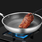 SteelCook Patelnia | Stal nierdzewna, powłoka nieprzywierająca 28 cm 0