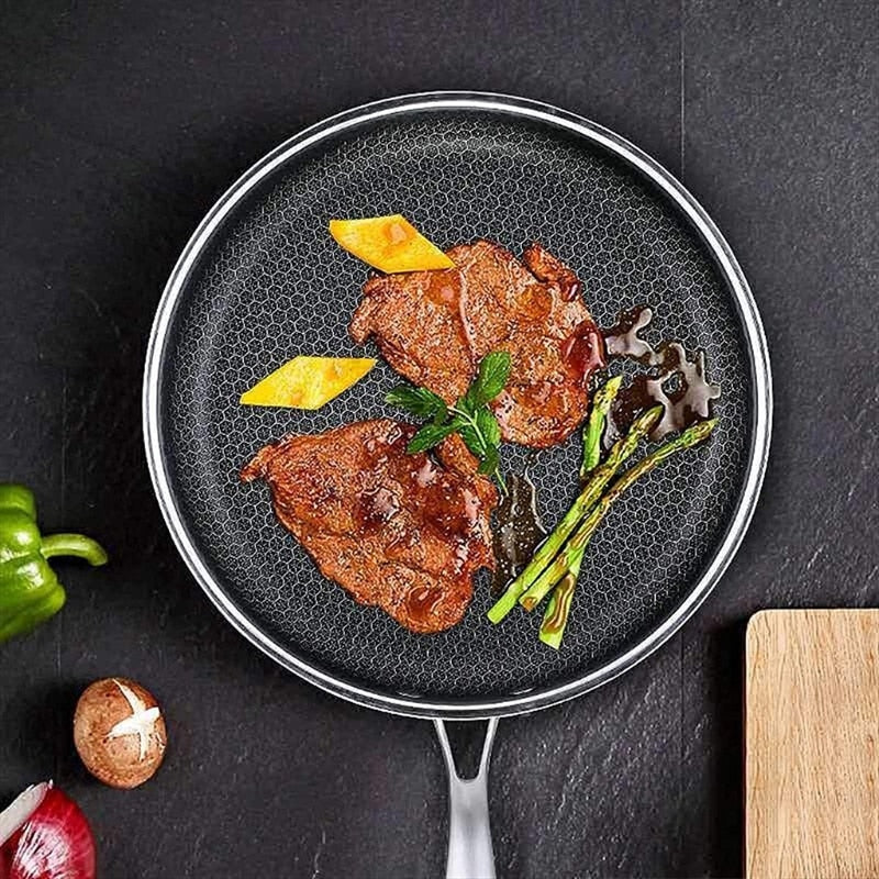 SteelCook Patelnia | Stal nierdzewna, powłoka nieprzywierająca 28 cm 1