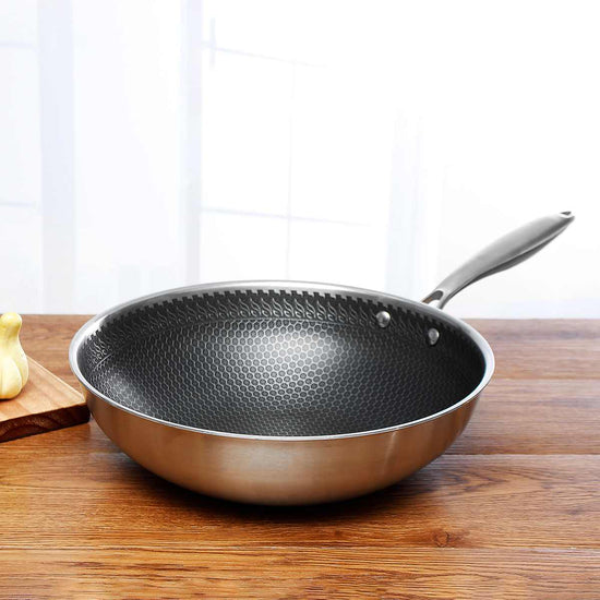 SteelCook Patelnia | Stal nierdzewna, powłoka nieprzywierająca 28 cm 4
