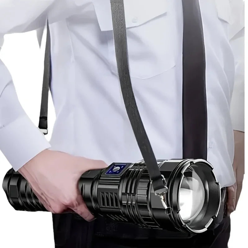 Striker Latarka Akumulatorowa LED | 10000 Lumenów, Powerbank, Warsztatowa 0