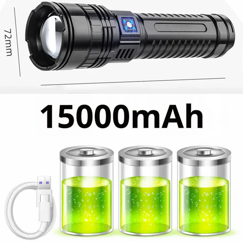 Striker Latarka Akumulatorowa LED | 10000 Lumenów, Powerbank, Warsztatowa 6