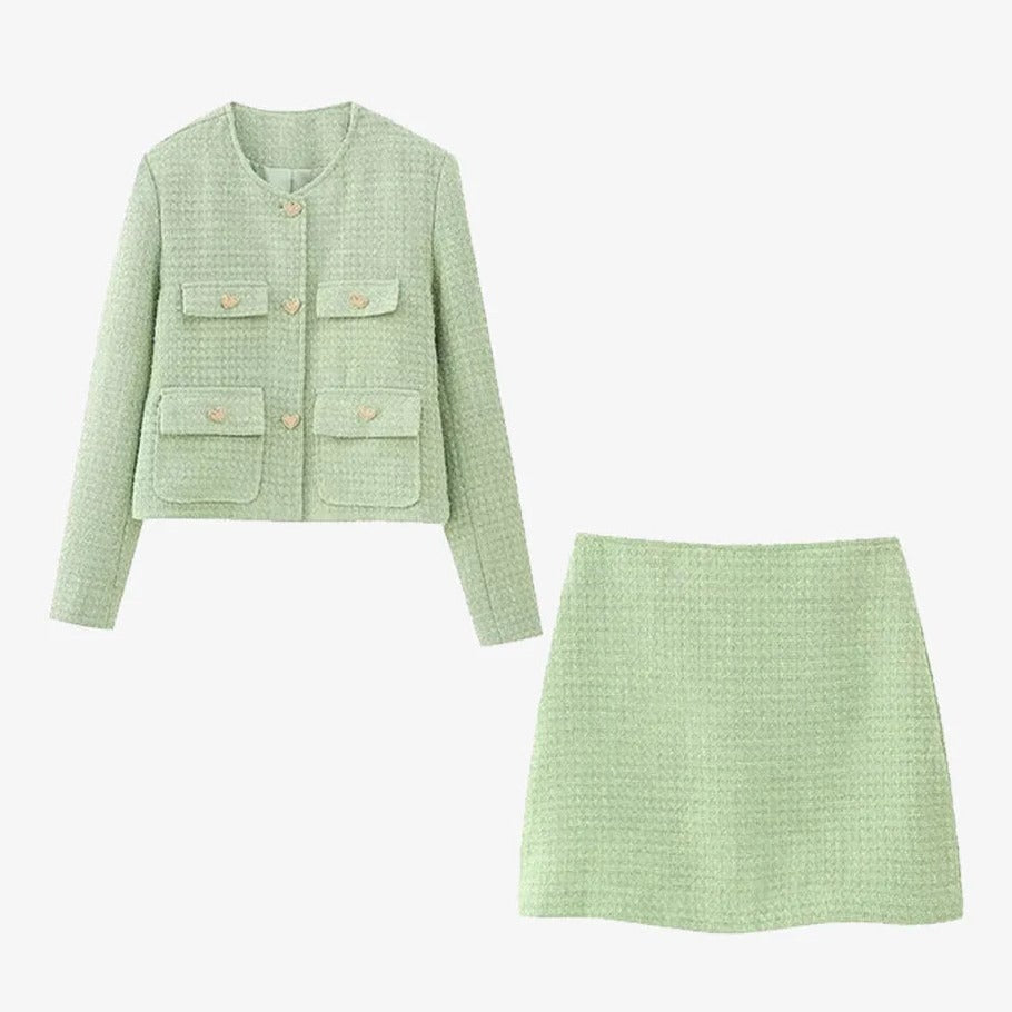 Stylowy Dwuczęściowy Zestaw Damski | Vintage Elegancja 4