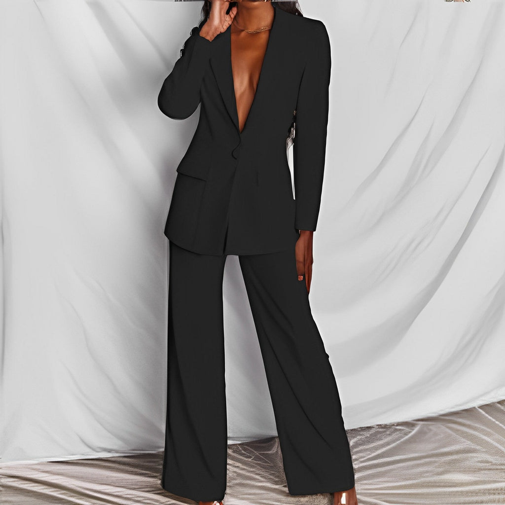 Stylowy Komplet Damski | Elegancka Marynarka i Spodnie 6