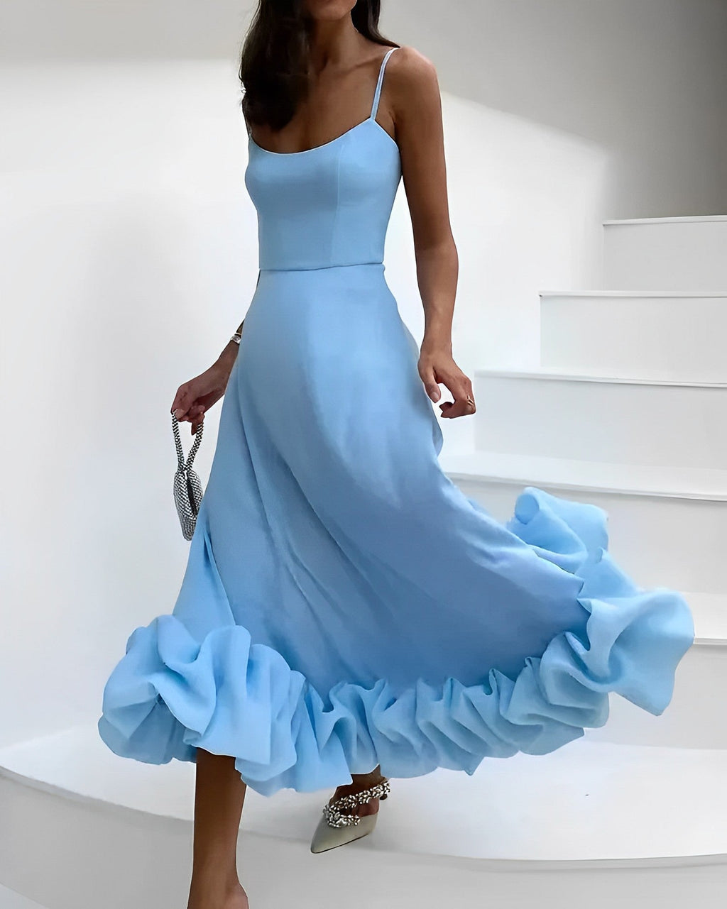 Sukienka Midi Sophia | Elegancka Tkanina, Idealna na Wesele 2