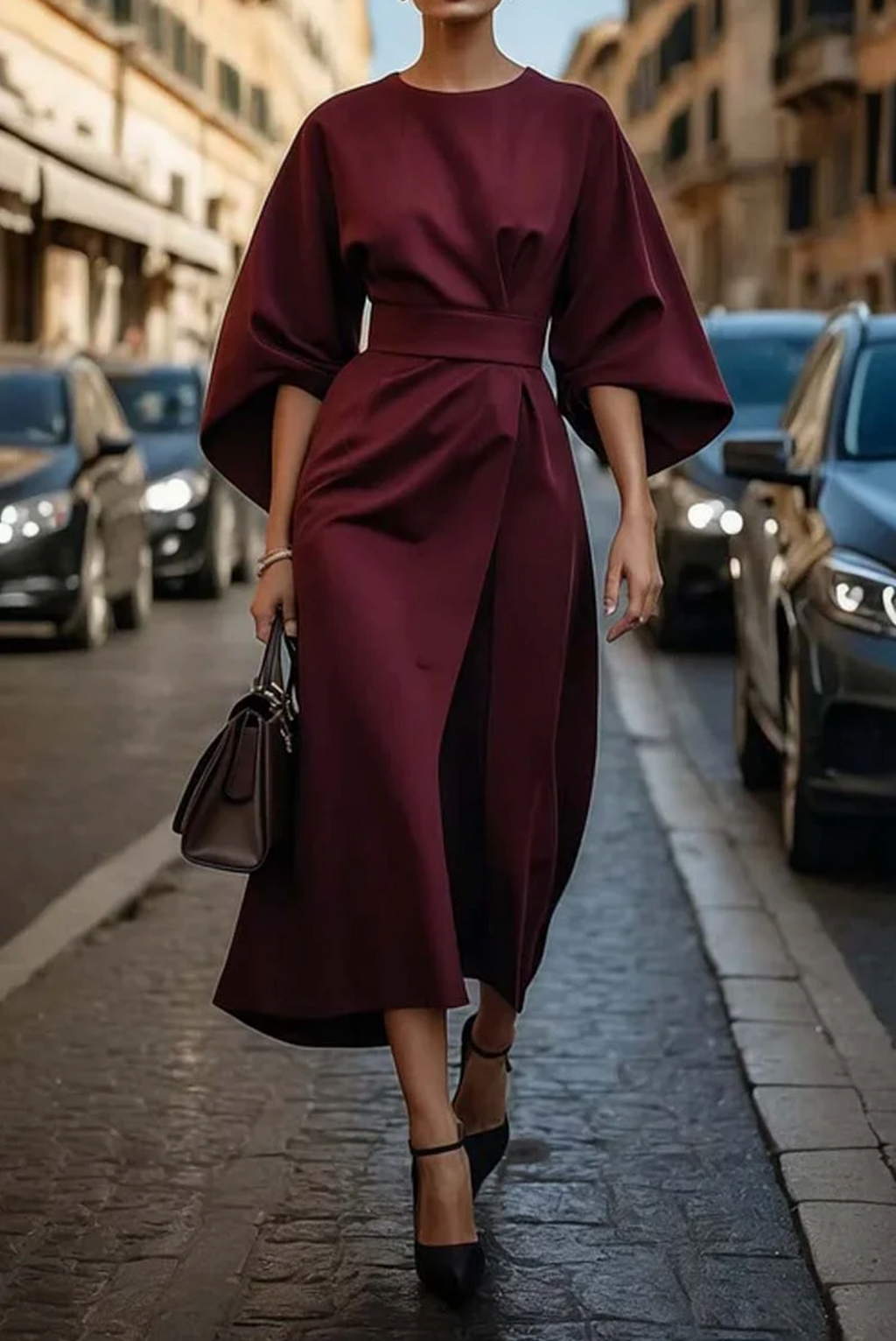 Wendy Sukienka | Rękawy Latarnie, Elegancka 4