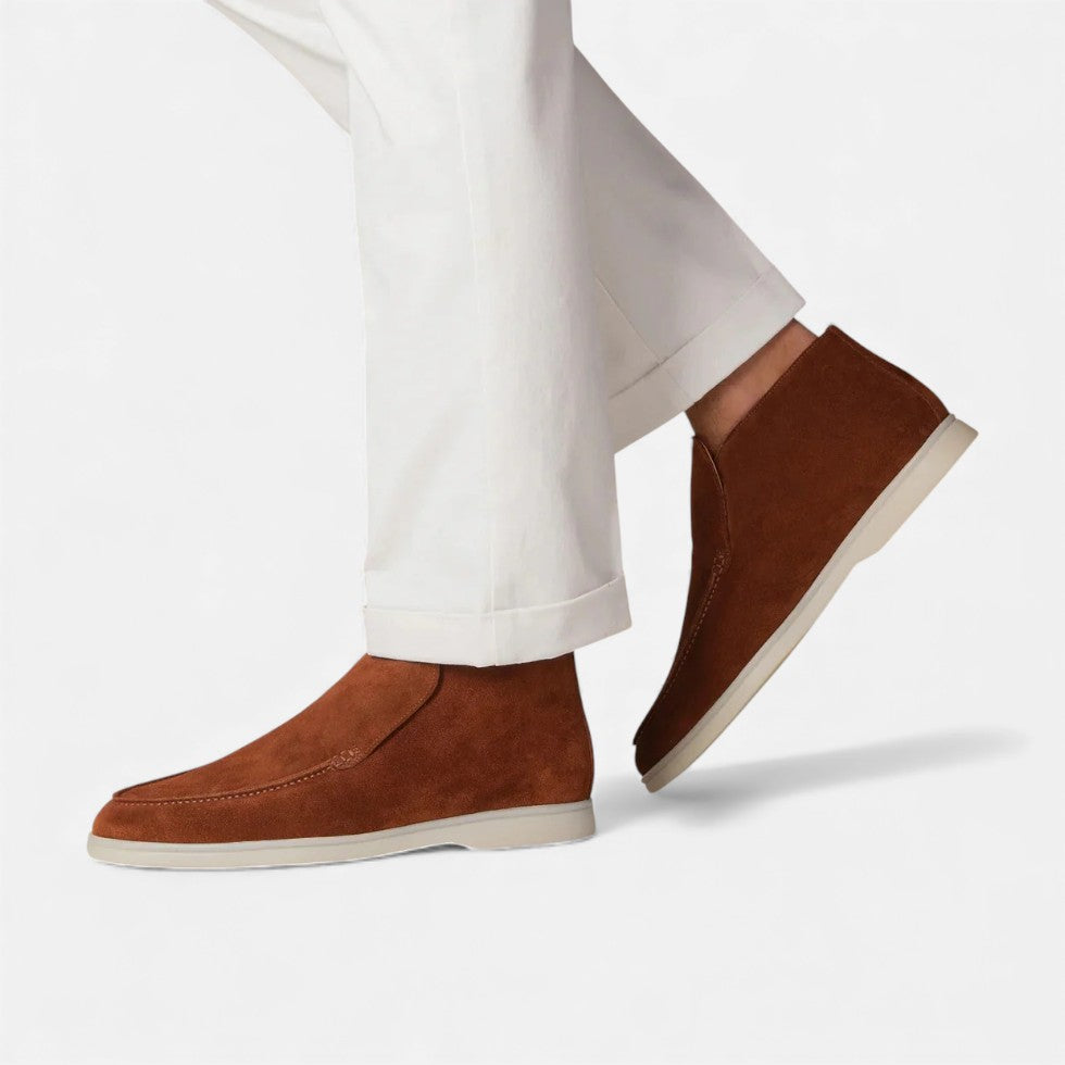 Zamszowe Buty Męskie | Miękka Cholewka, Casual Elegancja 2