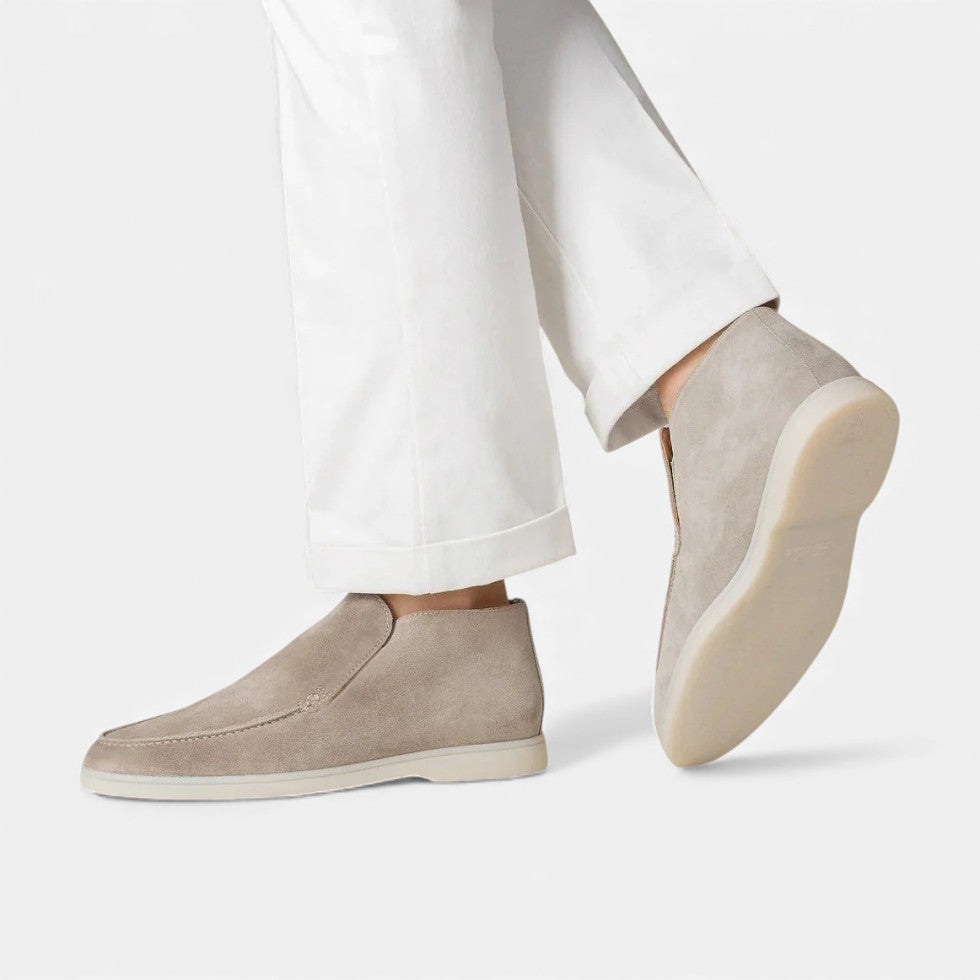 Zamszowe Buty Męskie | Miękka Cholewka, Casual Elegancja 3
